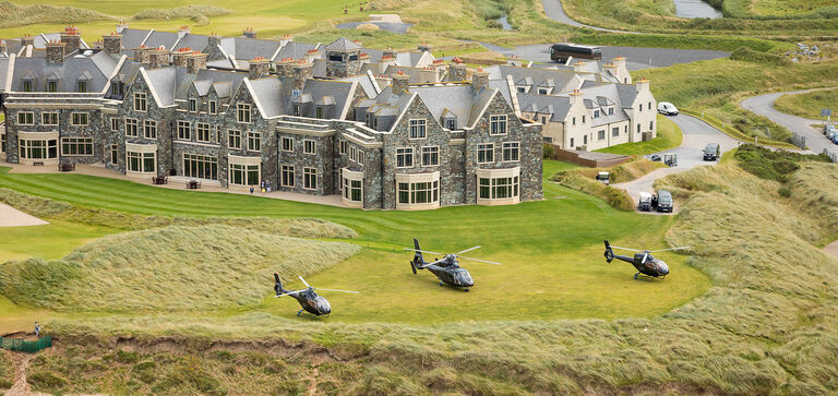 Helicopter Golf Across Ireland